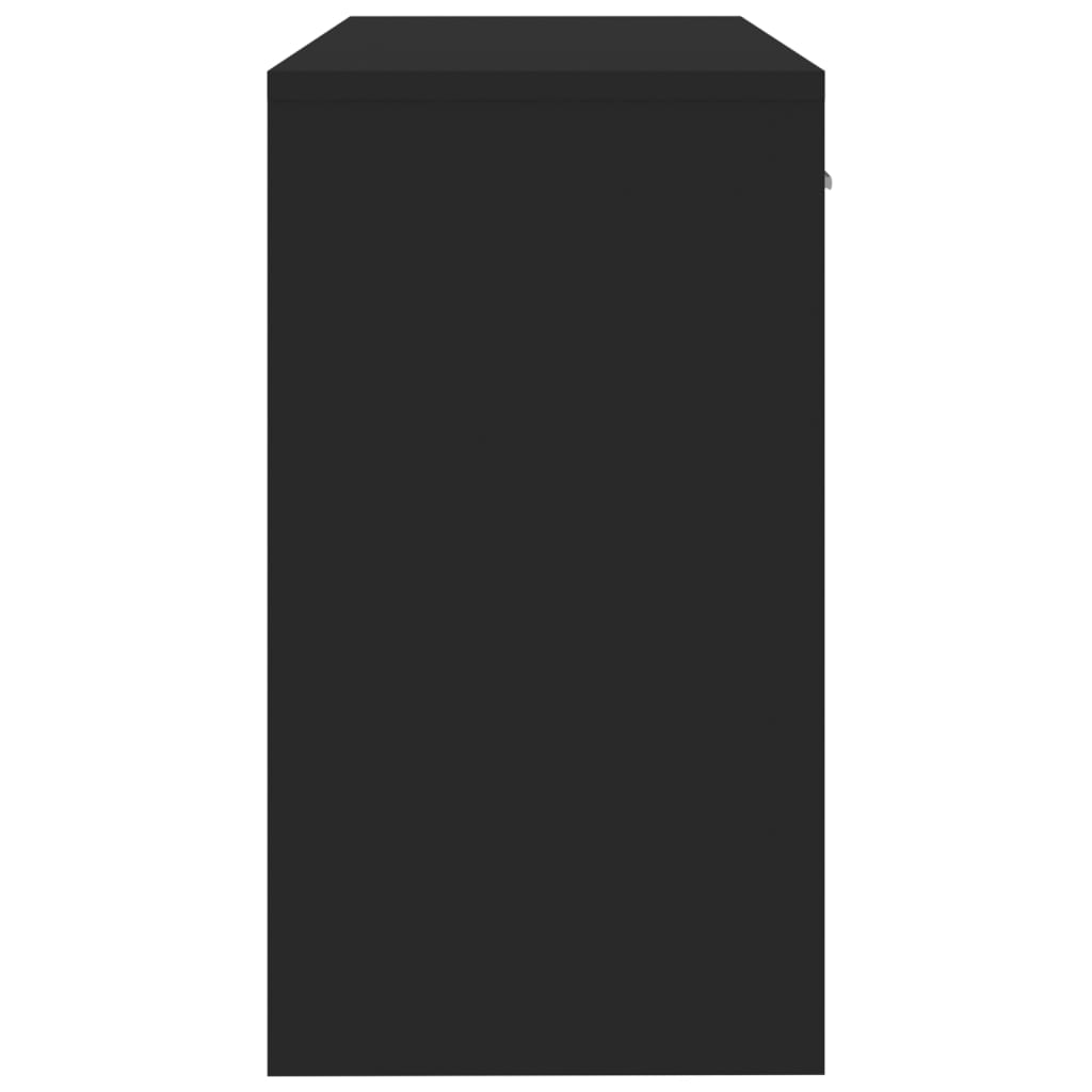 Bureau Met Kast En Lade 100X40X73 Cm Bewerkt Hout