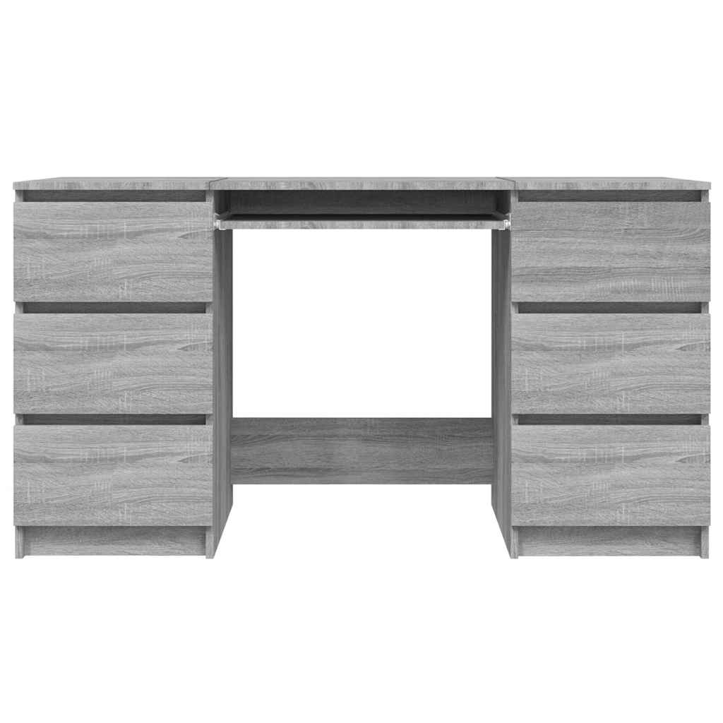 Bureau 140X50X77 Cm Bewerkt Hout Eikenkleurig