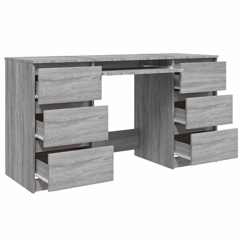 Bureau 140X50X77 Cm Bewerkt Hout Eikenkleurig
