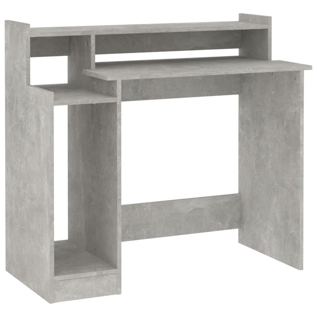 Bureau Met Led-Verlichting 97X45X90 Cm Bewerkt Hout