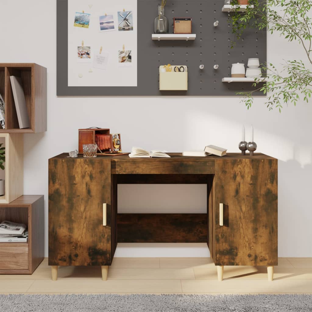 Bureau 140X50X75 Cm Bewerkt Hout