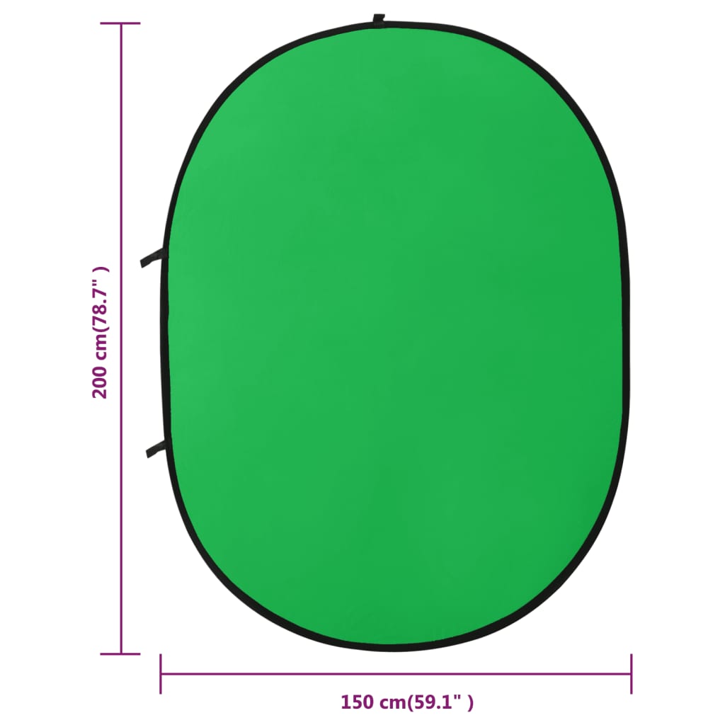 Achtergrondscherm Studio 2-In-1 Ovaal 200X150 Cm En