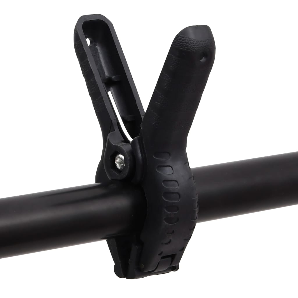 Achtergrondstandaard T-Vormig 201X60X(70-200) Cm Zwart