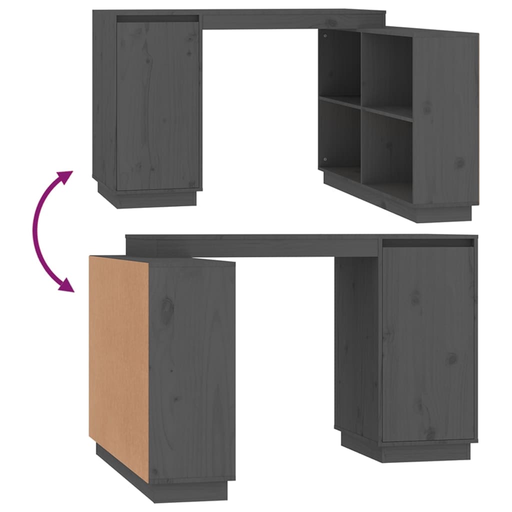 Bureau 110X50X75 Cm Massief Grenenhout