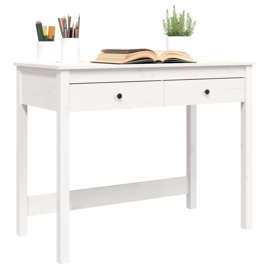 Bureau Met Lades 100X50X78 Cm Massief Grenenhout