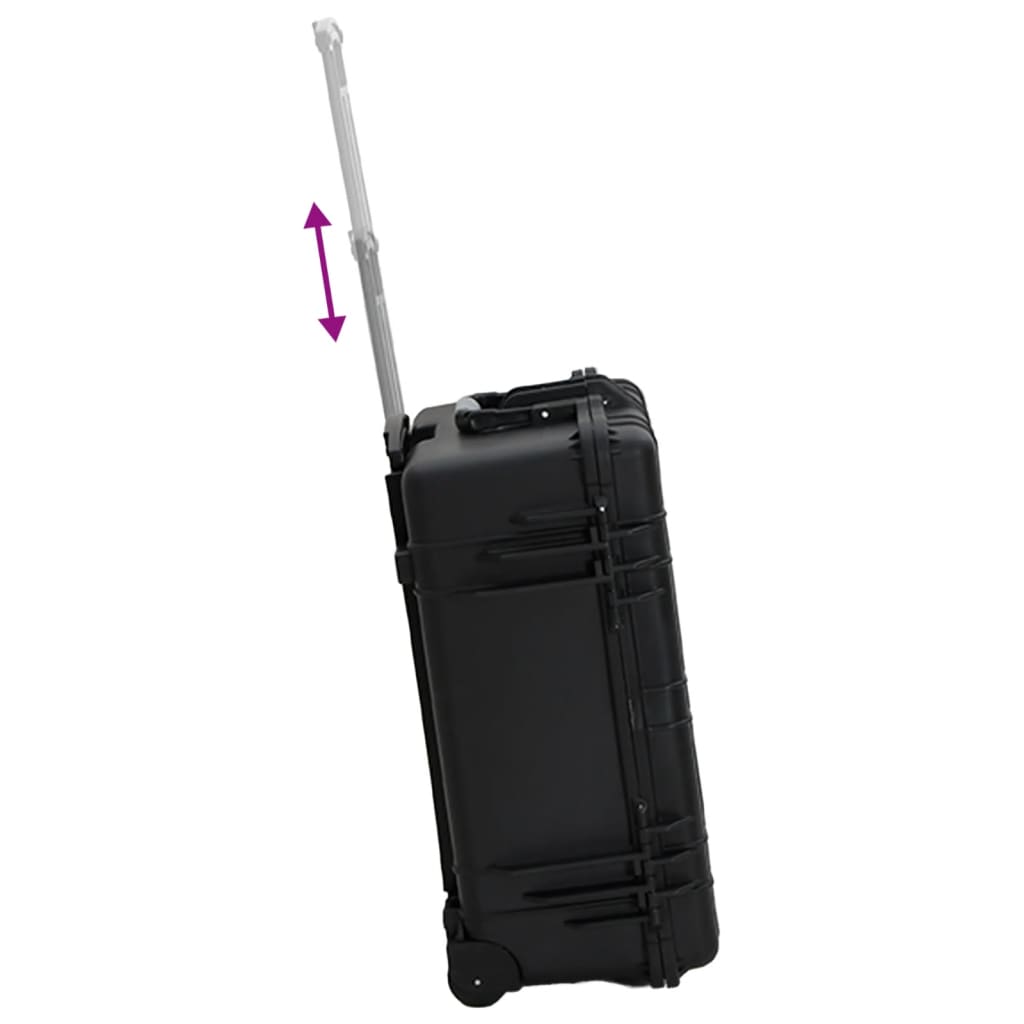Flightcase Op Wieltjes Pp Zwart