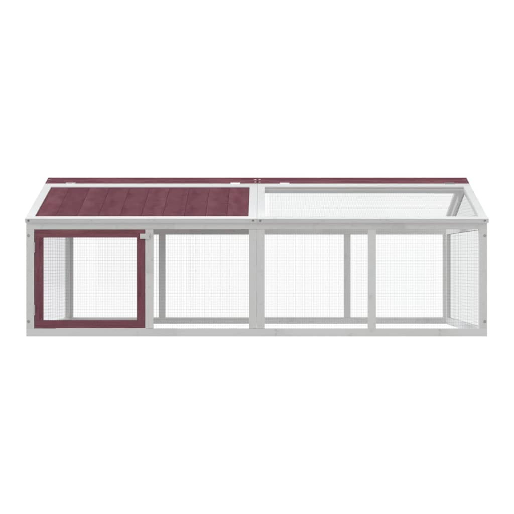 Dierenren 200X112,5X74 Cm Massief Grenenhout Kleurig