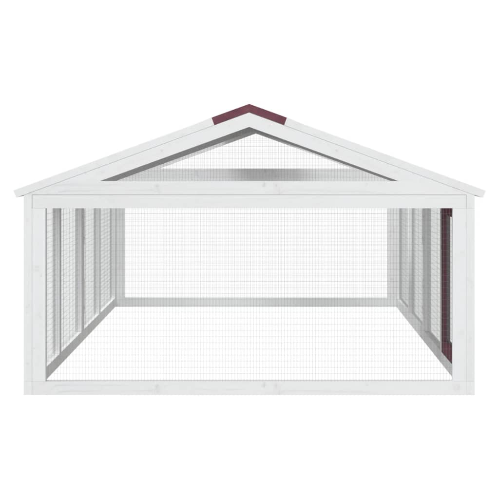 Dierenren 200X112,5X74 Cm Massief Grenenhout Kleurig