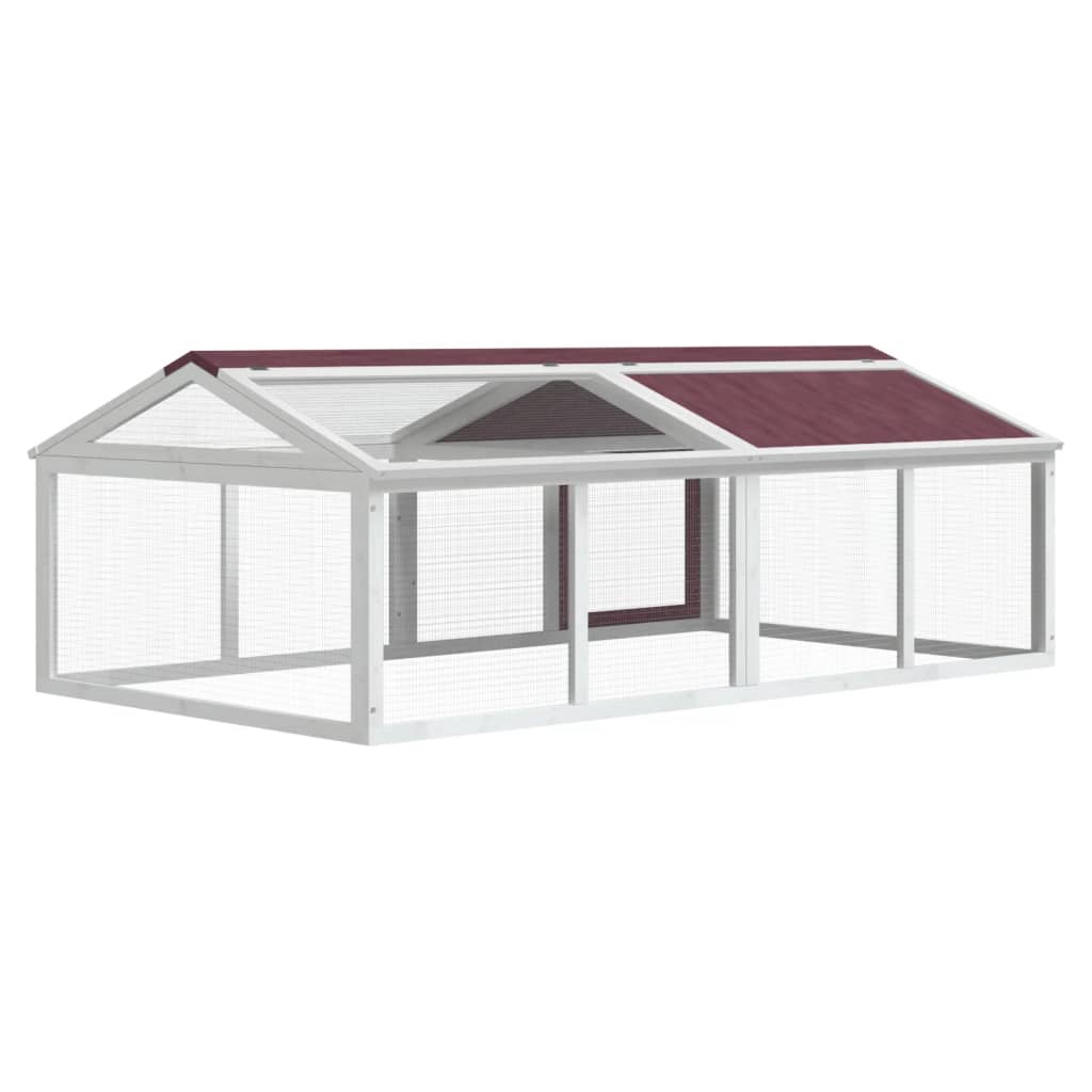 Dierenren 200X112,5X74 Cm Massief Grenenhout Kleurig