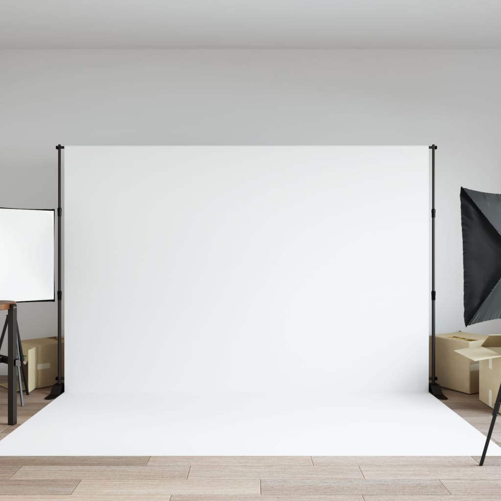 Achtergrondstandaards 2 St 254X243 Cm Staal Zwart