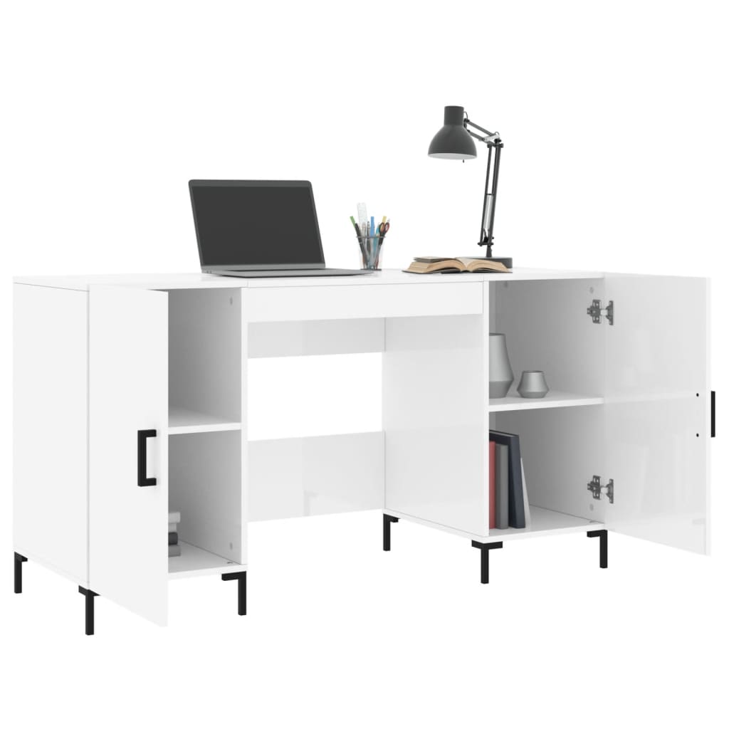 Bureau 140X50X75 Cm Bewerkt Hout