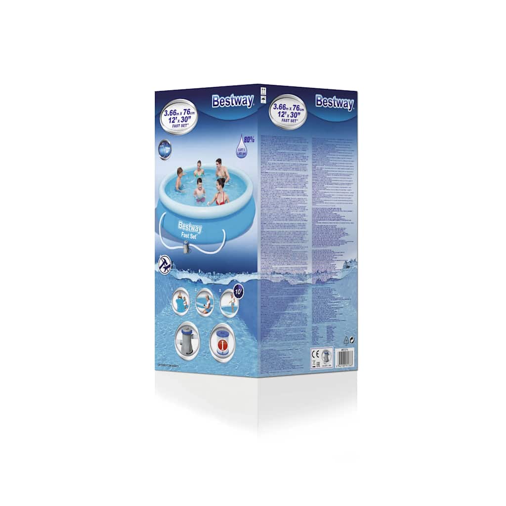 Bestway Fast Set Zwembadset 366X76 Cm 57274