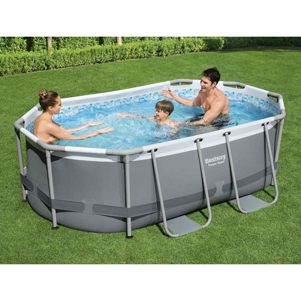Bestway Power Steel Zwembad Bovengronds Ovaal 305X200X84 Cm