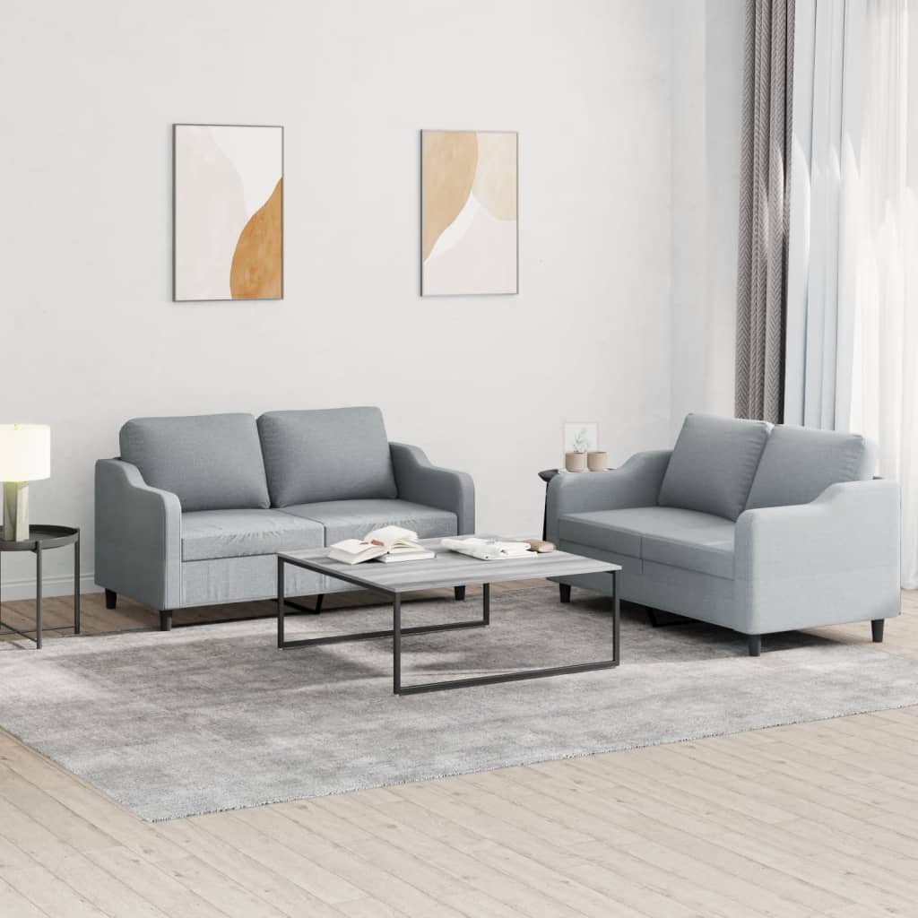 2-Delige Loungeset Stof Kleurig