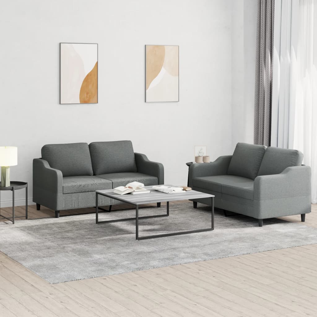 2-Delige Loungeset Stof Kleurig