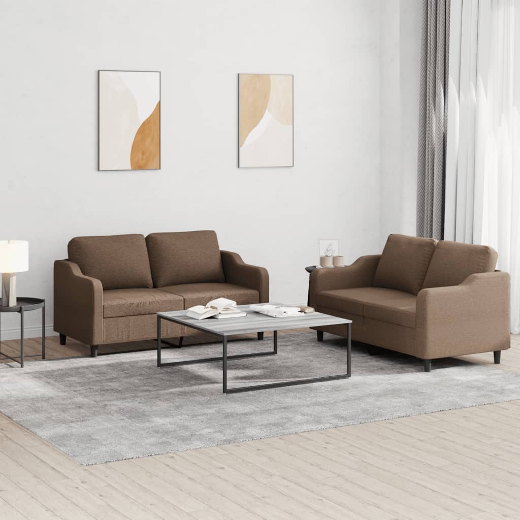 2-Delige Loungeset Stof Kleurig