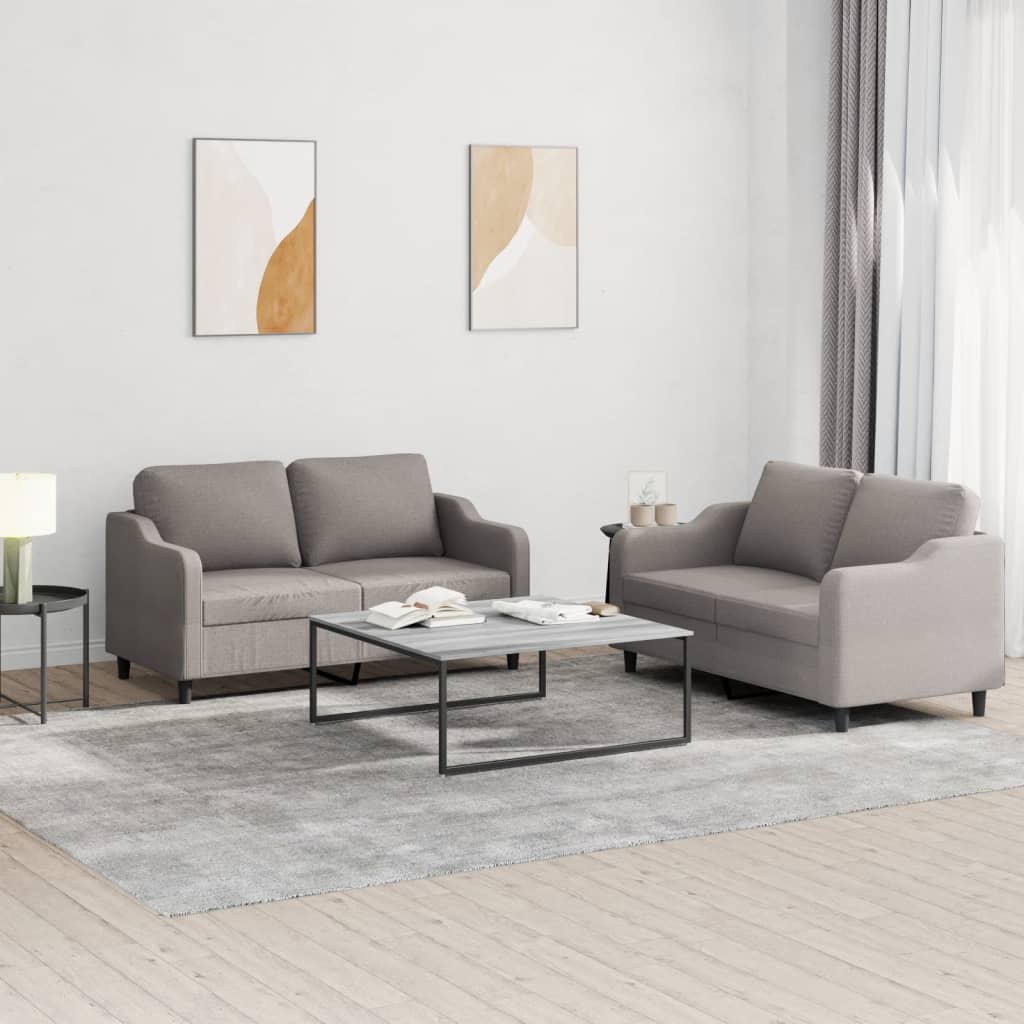 2-Delige Loungeset Stof Kleurig