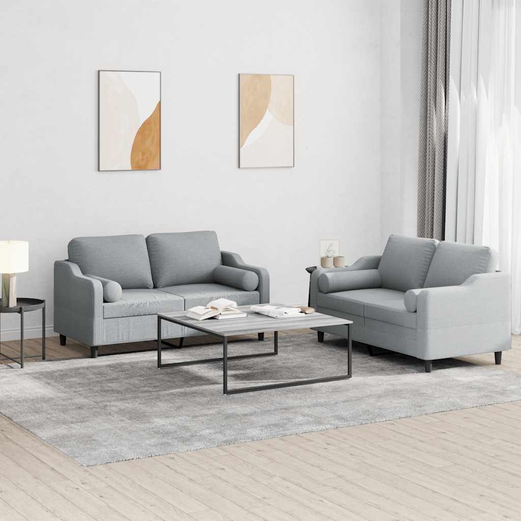2-Delige Loungeset Stof Kleurig