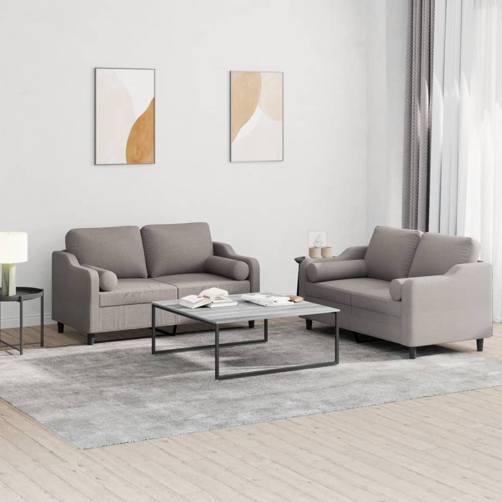 2-Delige Loungeset Stof Kleurig