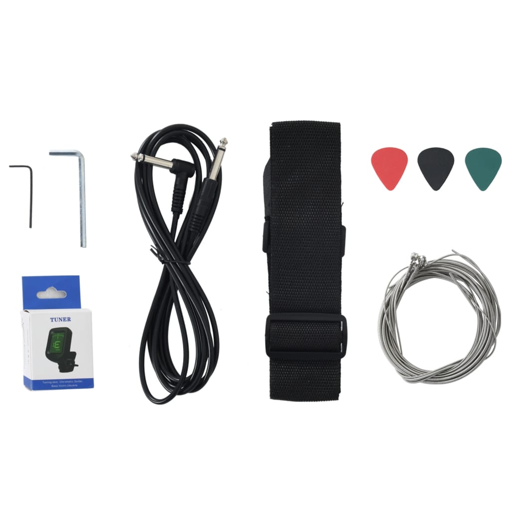 Basgitaar Voor Beginners Elektrisch Met Tas 4/4 46"