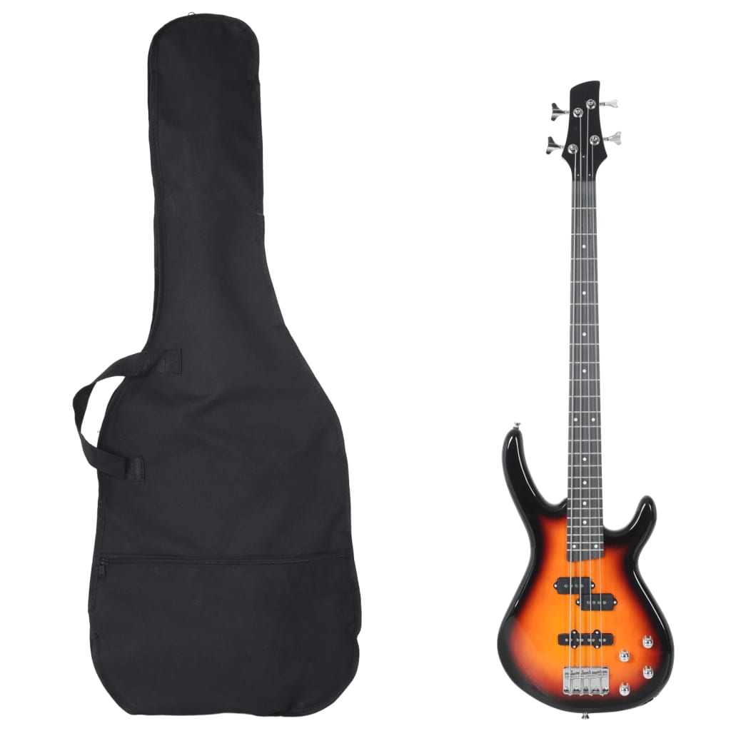 Basgitaar Voor Beginners Elektrisch Met Tas 4/4 46"