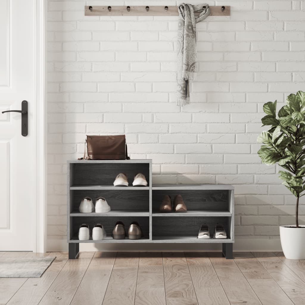 Schoenenkast 102X36X60 Cm Bewerkt Hout