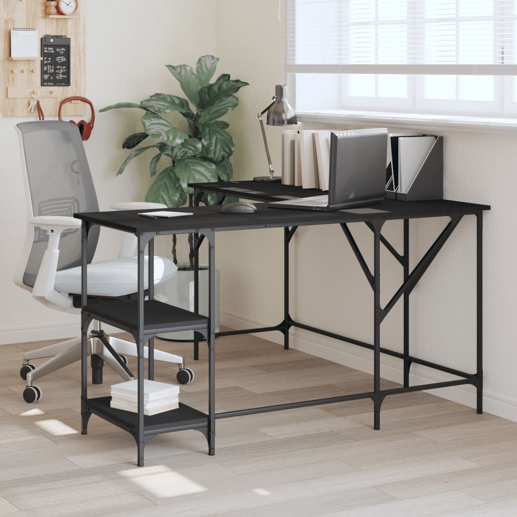 Bureau 139X139X75 Cm Bewerkt Hout