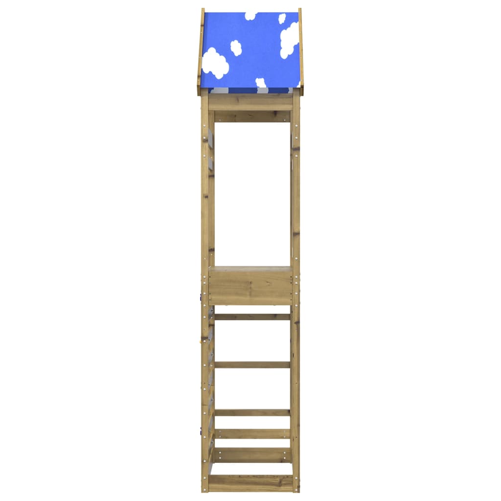 Speeltoren Met Klimwand 85X52,5X265 Cm Geïmpregneerd Hout