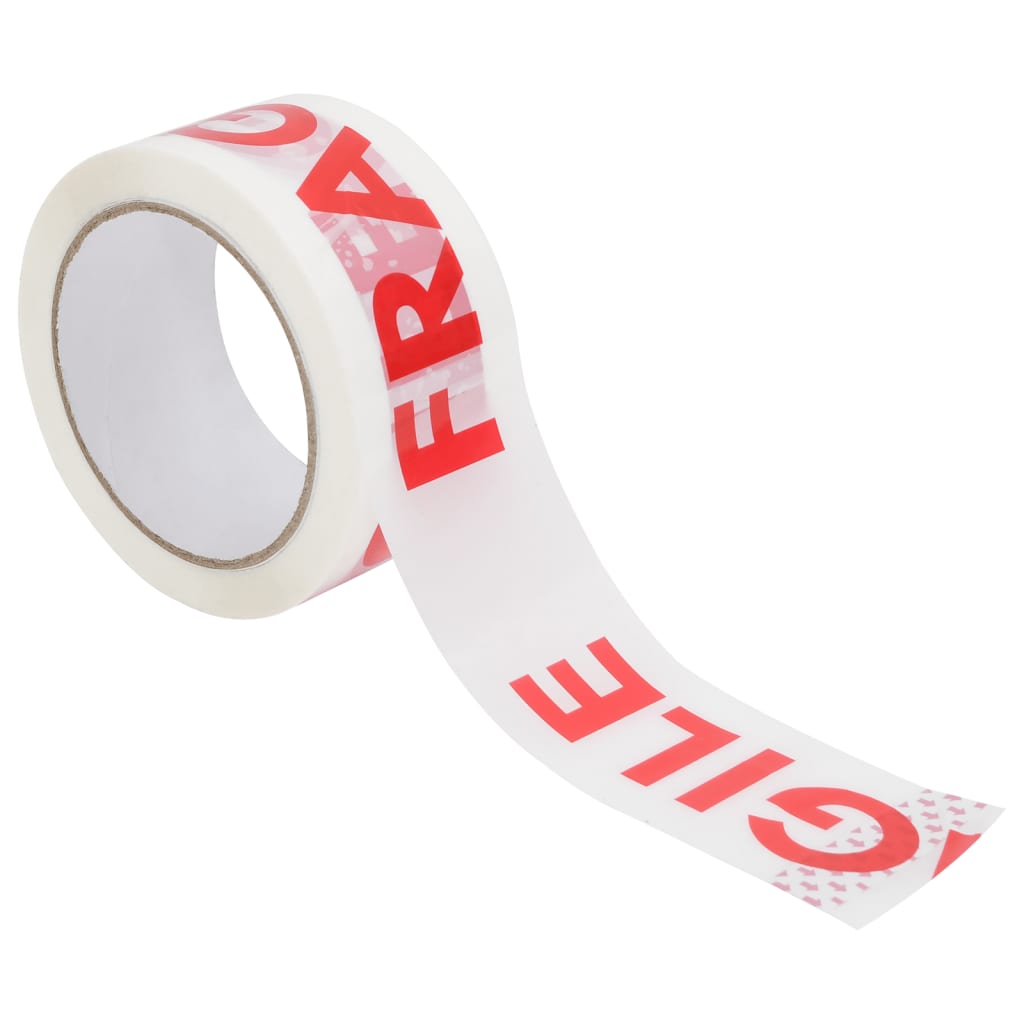 Verpakkingstapes Met Fragile-Print 48 Mmx66 M Wit