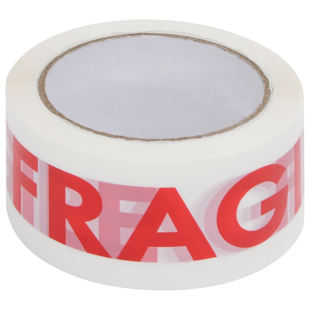 Verpakkingstapes Met Fragile-Print 48 Mmx66 M Wit