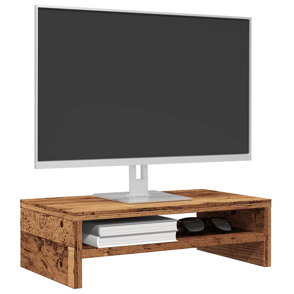 Monitorstandaard 42X24X13 Cm Bewerkt Hout