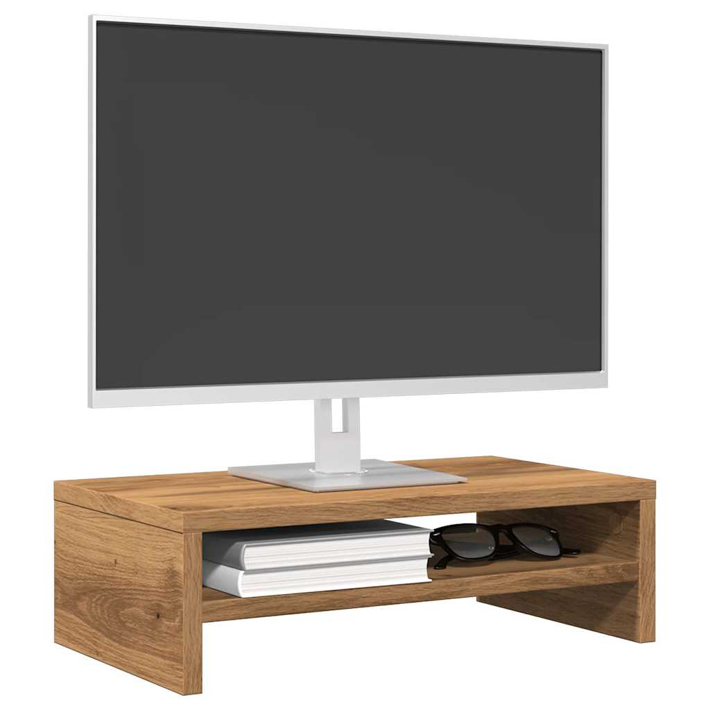 Monitorstandaard 42X24X13 Cm Bewerkt Hout