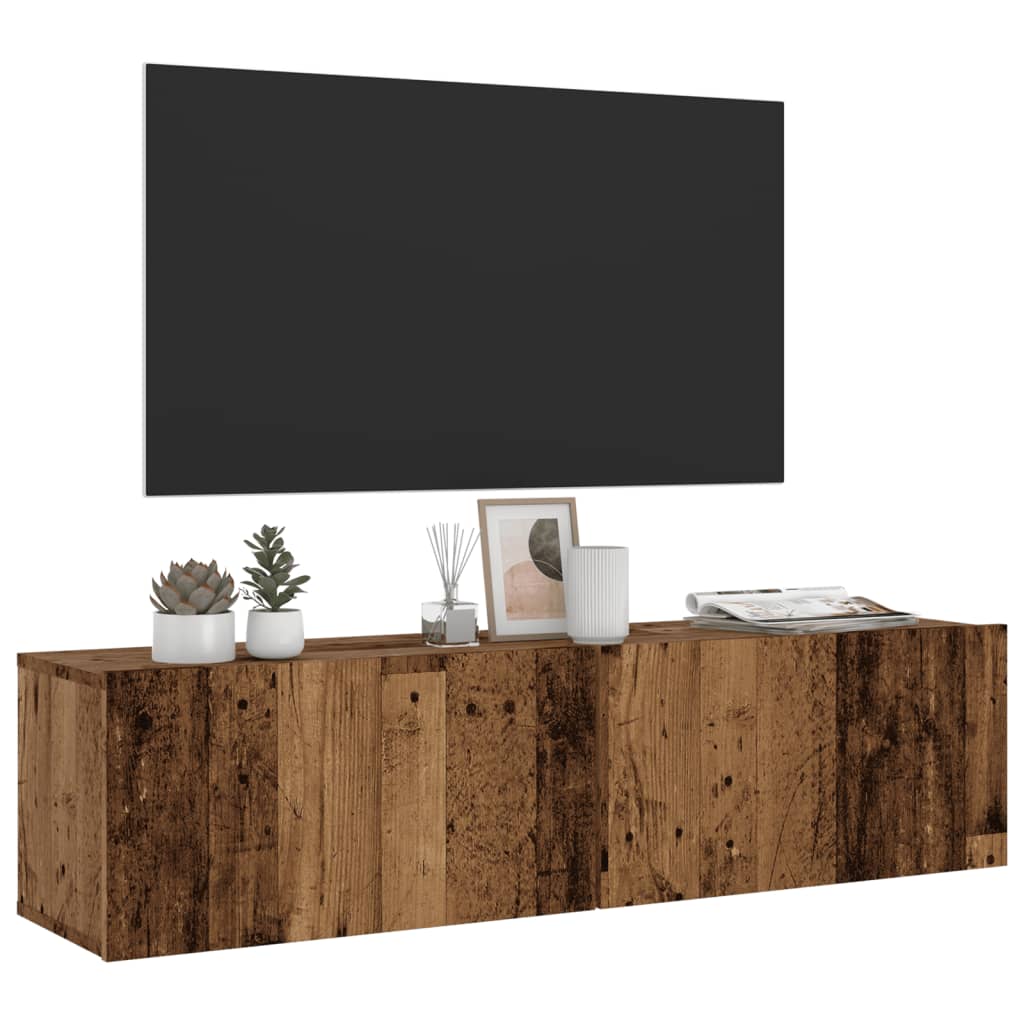 Tv-Meubel 120X30X30 Cm Bewerkt Hout