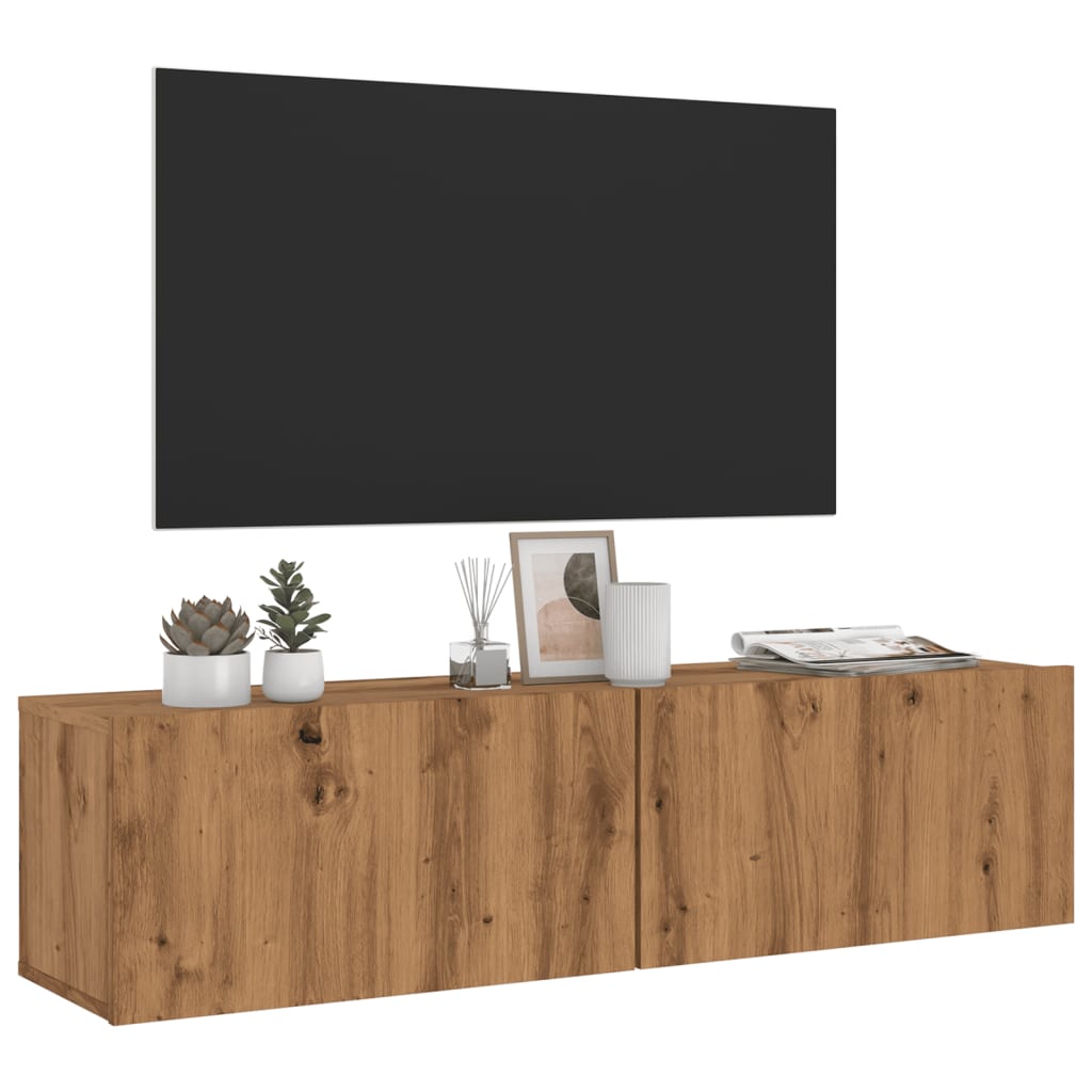 Tv-Meubel 120X30X30 Cm Bewerkt Hout