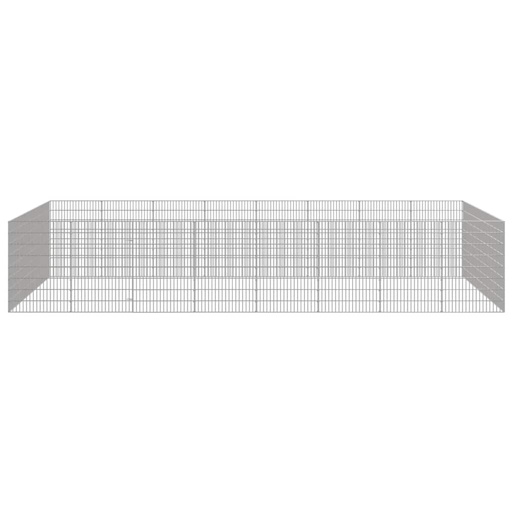 Dierenverblijf 24 Panelen Gegalvaniseerd Ijzer