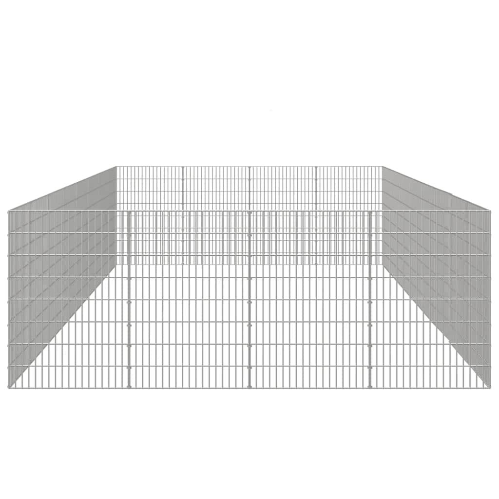 Dierenverblijf 24 Panelen Gegalvaniseerd Ijzer
