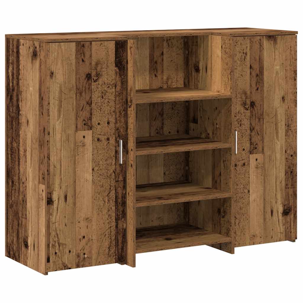 Receptiebalie 135X50X103,5 Cm Bewerkt Hout Kleurig