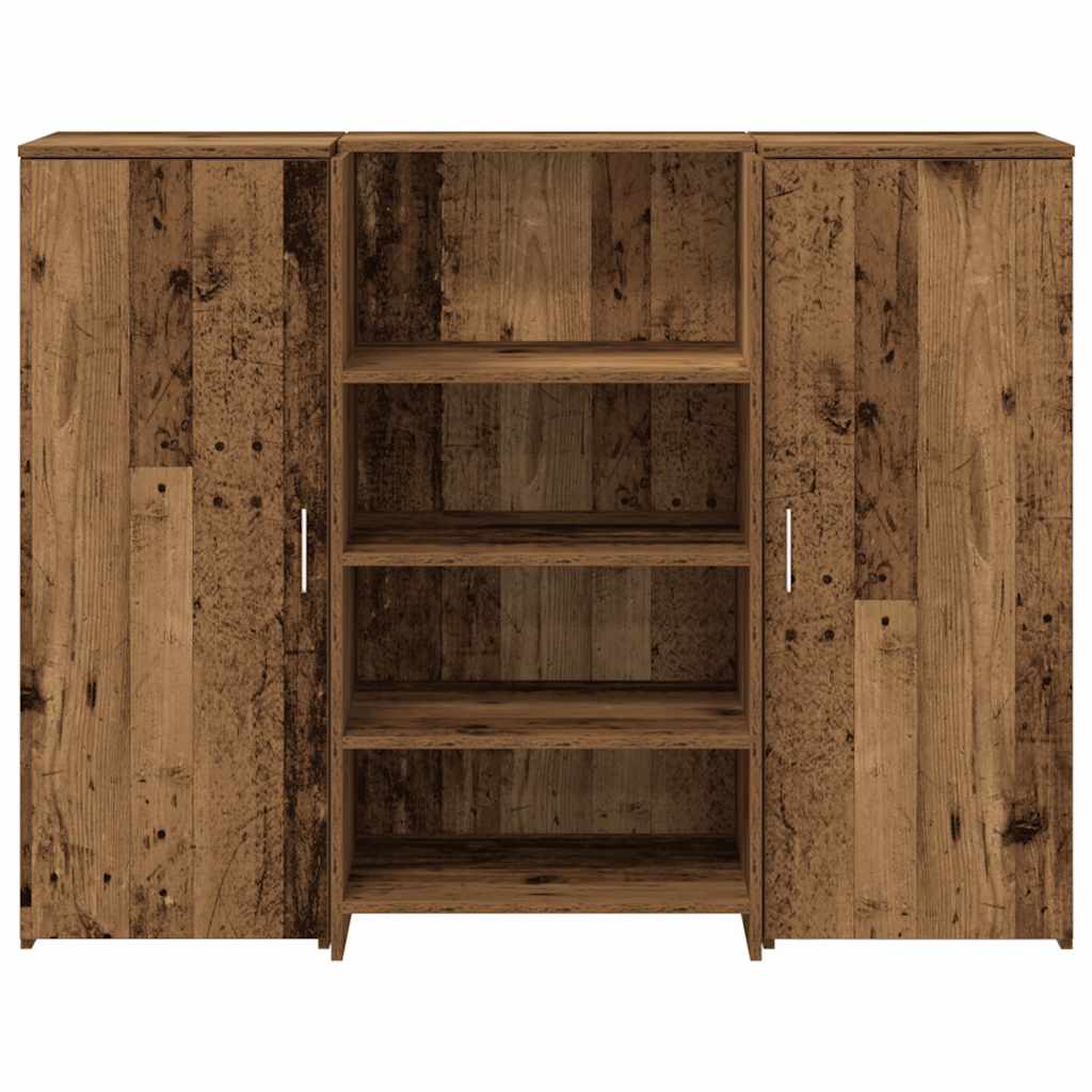 Receptiebalie 135X50X103,5 Cm Bewerkt Hout Kleurig