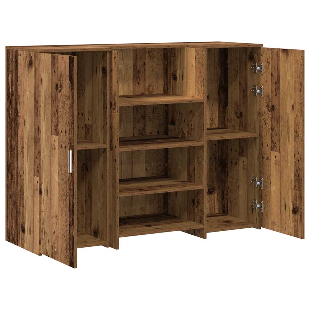 Receptiebalie 135X50X103,5 Cm Bewerkt Hout Kleurig