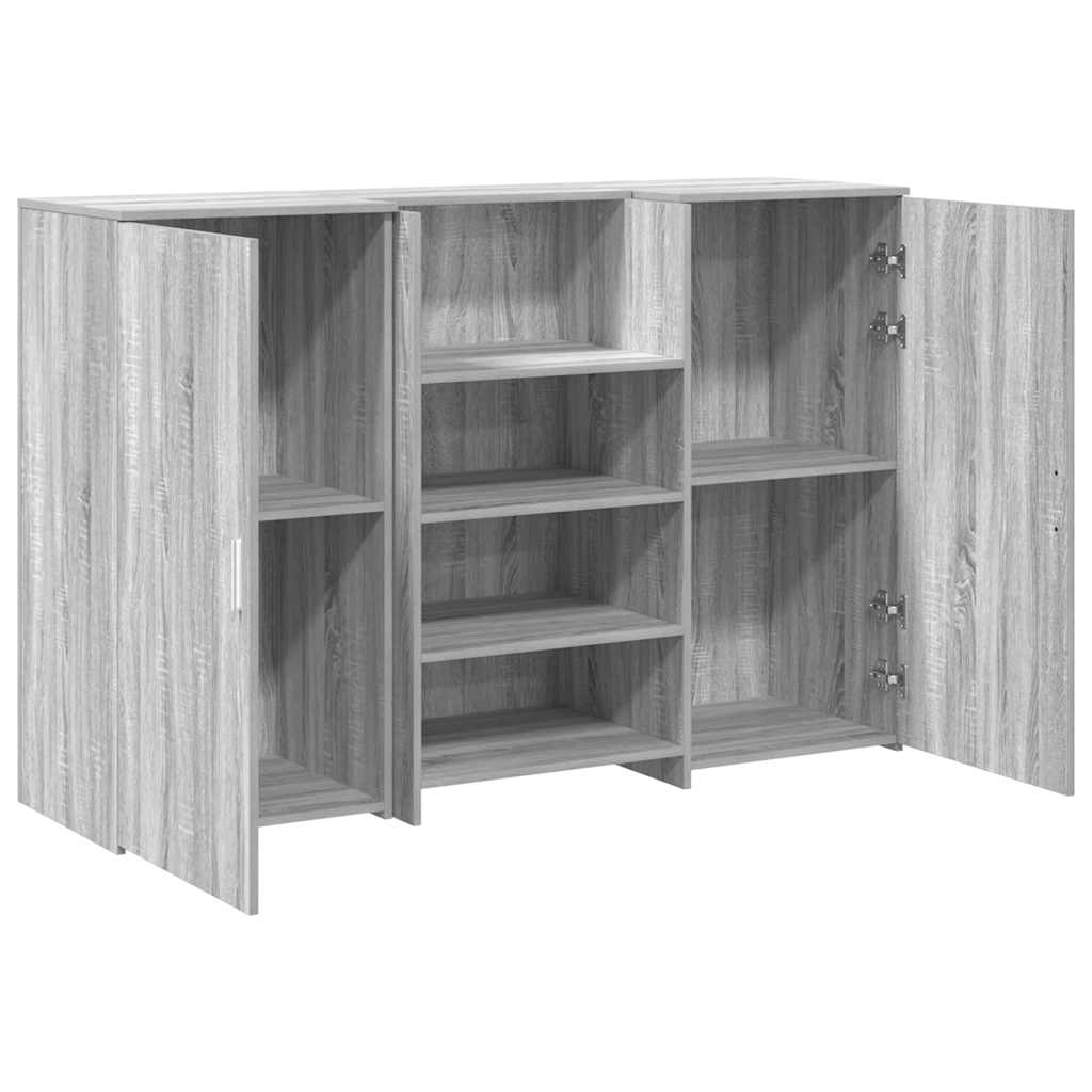 Receptiebalie 155X50X103,5 Cm Bewerkt Hout Grijs Sonoma Eiken