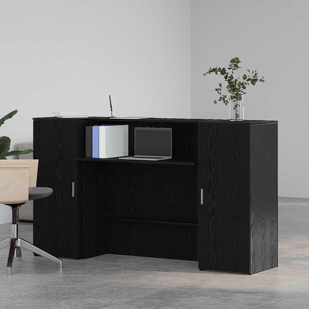 Receptiebalie 180X50X103,5 Cm Bewerkt Hout Eikenkleur