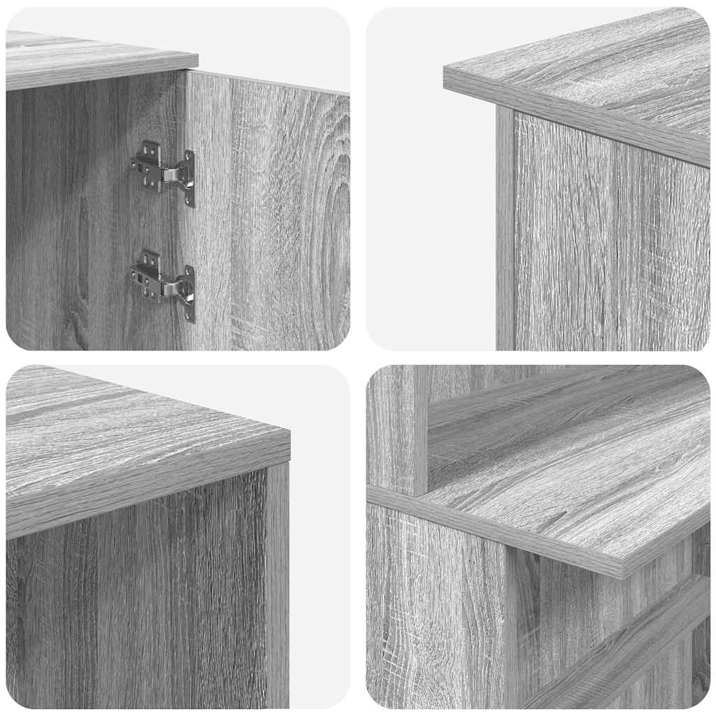 Receptiebalie 180X50X103,5 Cm Bewerkt Hout Eiken