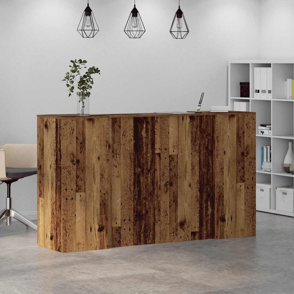 Receptiebalie 180X50X103,5 Cm Bewerkt Hout Kleurig
