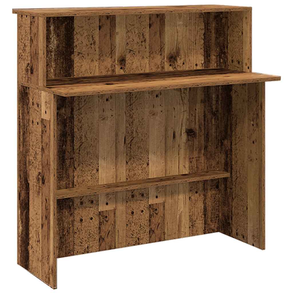 Receptiebalie 180X50X103,5 Cm Bewerkt Hout Kleurig