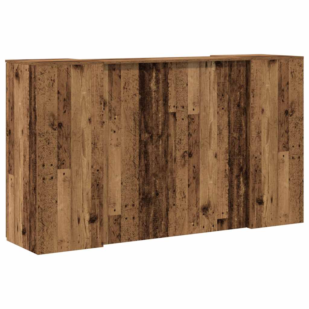 Receptiebalie 180X50X103,5 Cm Bewerkt Hout Kleurig