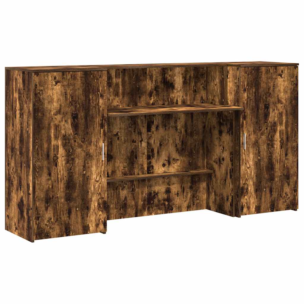 Receptiebalie 200X50X103,5 Cm Bewerkt Hout Kleurig