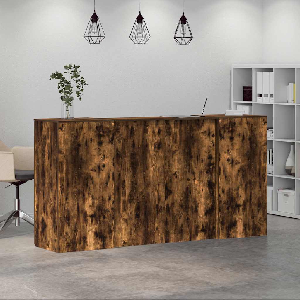 Receptiebalie 200X50X103,5 Cm Bewerkt Hout Kleurig