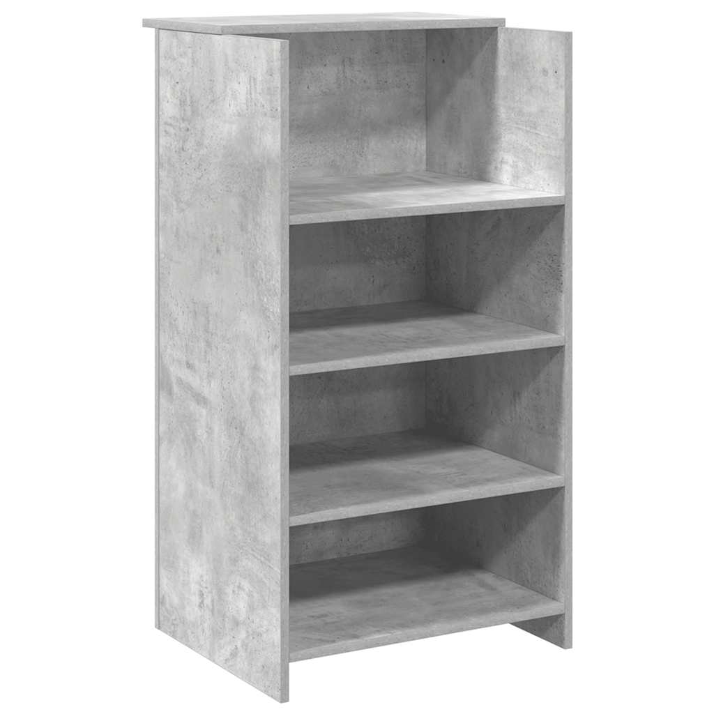Receptiebalie 55X50X103,5 Cm Bewerkt Hout Betongrijs Wit