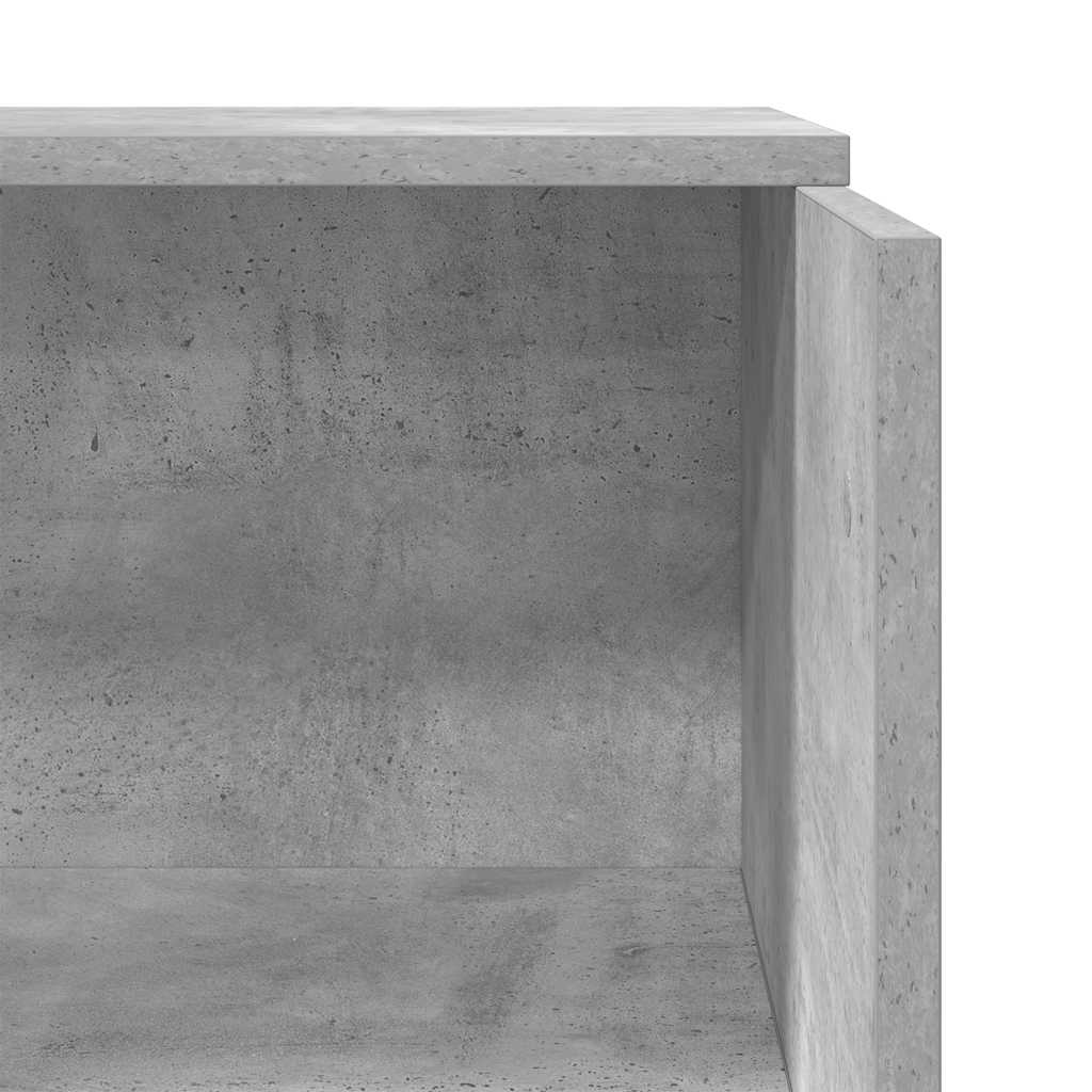 Receptiebalie 55X50X103,5 Cm Bewerkt Hout Betongrijs Wit