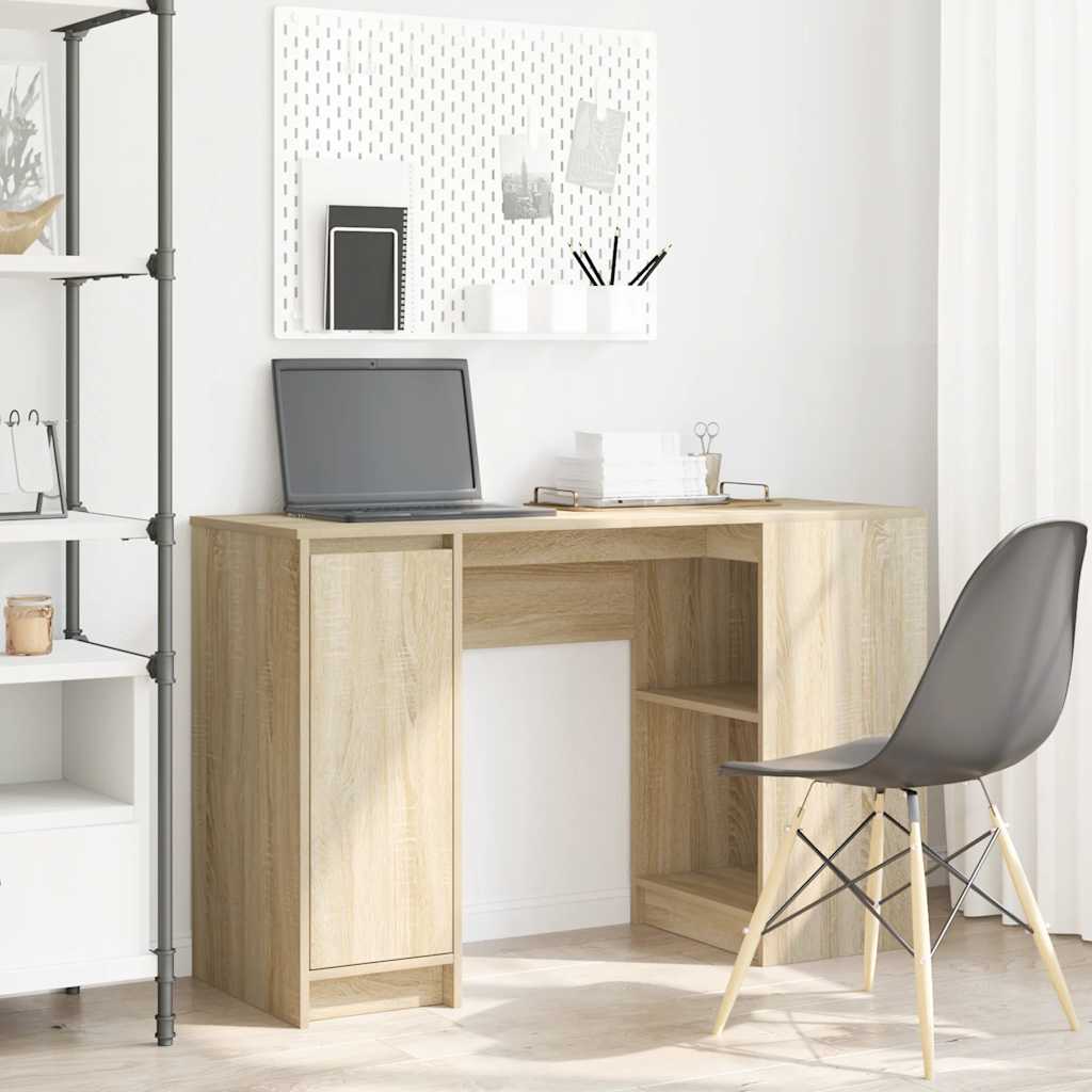 Bureau 120X42X76 Cm Spaanplaat Ambachtelijk Eikenkleurig